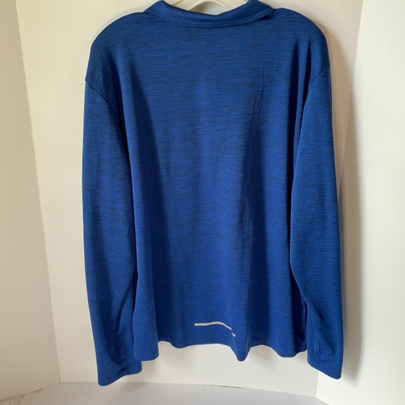 Nike Men Pacer HZ Flash 1/4 Zip Running Long Sleeve  Blue  Size XL Dri Fit - Picture 6 of 7